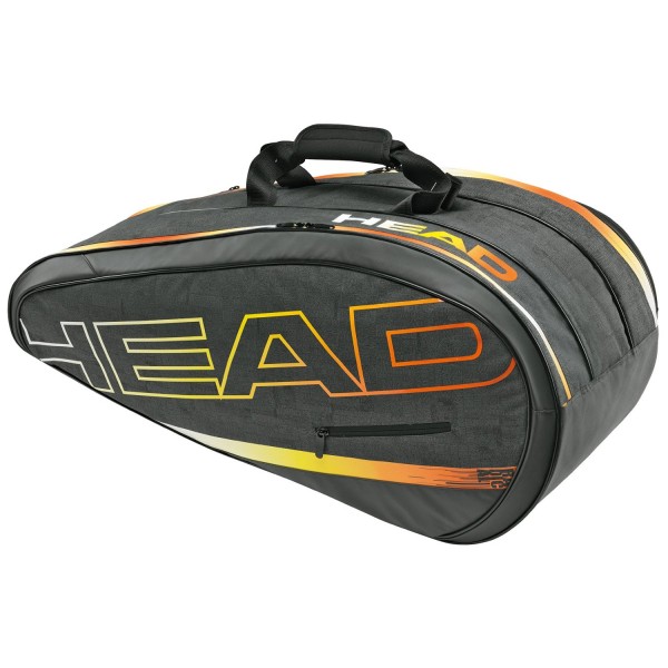 Head Radical Combi Grey / Orange / Yellow Tennis Kit Bag